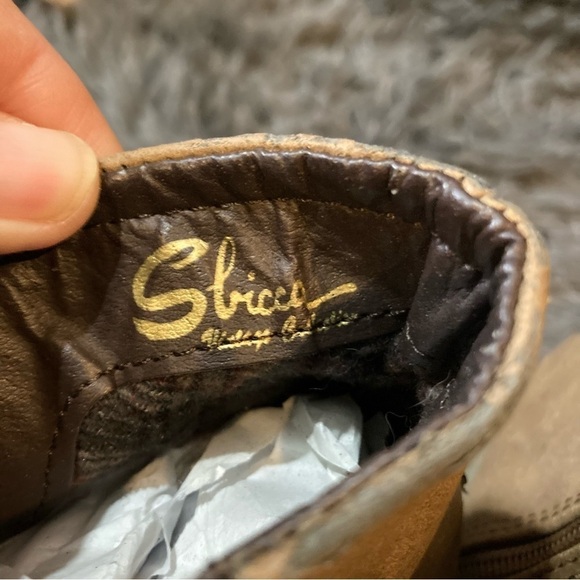 Ladies Tan Fringe Wedge Bootie - Picture 5 of 10